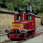 Train 1900 Die kleine Deutz (ex Arbed Differdange) mit der Originalnummer 56764, jetzt N� 33 der Museumsbahn 'Train 1900' stand am 11.07.10 f�r Rangierarbeiten im Bahnhof Fond de Gras bereit. (Hans)