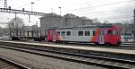 travys-ystec-yverdon---sainte-croix-1000-mm Am 07.04.10 steht der Be 4/4 2 'Baulmes' der travys in Yverdon und wartet mit dem aufgeschemmelten Sps 179-7 auf die Abfahrt richtung Ste-Croix.