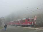 Bernina Regionalzug mit 2 ...  Flavio Br�hwiler 09.01.2011