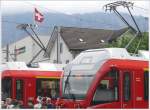 ABe 8/12 3502 Friedrich Hennings und 3503 Carlo Janka haben ...