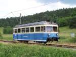 Trossinger Eisenbahn Der T 5 unterwegs zwieschen den Zwei Trossinger Bahnh�fe am 04/07/10.