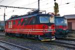 121 077-2 und die 141 012-5 in Decin.Bild vom 6.9.2015