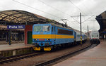362 078 verlässt mit dem R 643 nach Ceske Budejovice den Prager Hbf.