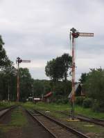 Die alte Flgelsignale von Bahnhof Pilnikov am 11-8-2011.