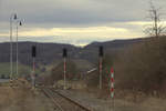 Blick Richtung Teplice, die Signale sind erloschen .  05.03.2017 13:57 Uhr. 