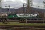  Eine Siemens Vectron, hier eingestellt  von Lokotrain Ceska Trebova in Decin.
03.02.2016 14:29 Uhr.