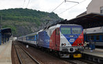 371 201 erreicht mit dem EC 171 am 14.06.16 Usti nad Labem. Nach kurzem Aufenthalt ging die Fahrt weiter nach Prag.
