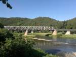 Blick auf die Brcke ber Berounka in loukovice am 27.6.2011