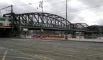 Blick auf die Brcke ber Vltava in Prag Vyehrad am 7.4.2012