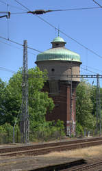 Wasserturm mit Kupferhaube in Roudnice nad Labem.