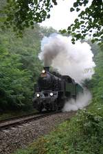 CSD 433 001 (CD 90 54 3 991 007-6) hat am 07.September 2019 mit dem Os 11960 (Strelice - Oslavany) soeben den Maly Prsticky Tunnel verlassen.