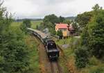 Am 11.09.21 fanden Sonderzugfahrten zwischen Aš und Cheb mit 534 0323 statt. Hier ist der Zug in Hazlov zu sehen.