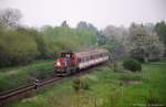 714 224 mit Sp1890 von Praha Masarykovo nadrazi nach Rakovnik am 02.05.2013 bei Hostivice