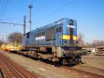 Skanska 740 702-2 auf Hbf. Kralupy nad Vltavou am 15.4.2013.