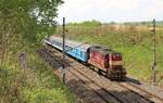 742 343-7 vermutlich mit einem Schnellzug Zubringer, da in der Zeit keine Schnellzüge verkehrten. Gesehen am 19.05.17 bei Nebanice.