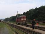 742 184-5 auf Bahnhof Trutnov Hlavn Ndra am 6-8-2011.