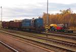 CD Cargo 742 083-9 auf Hbf. Kladno am 8.11.2013.