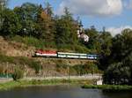 Die 749 006 mit einem Os nach Čerčany am 28.09.2015 unterwegs bei Horní Ledeč.