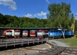 Am 14. und 15.09.2013 fand in Lun u Rakovnka ein Bardotka-Treffen statt. Auf dem Bild sieht man T478 1008, T478 1010, 749 121, T478 1201, T478 2078 und 749 018. 