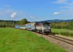 749 253 mit einem Os nach Budweis am 08.09.2014 bei Nova Pec.