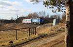 750 079-6 zu sehen am 21.03.18 mit einem Messwagen bei Chotikov.