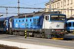 CD 750 710-6 am 18.August 2018 im Bahnhof Brno hlavni nadrazi.