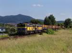 Die 753 733 und die 753 732 mit einem Güterzug am 07.06.2014 unterwegs bei Furth im Wald.