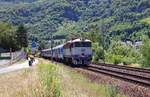 Es war so! 754 061-0 brachte am 07.07.18 den liegengebliebenen Zug durch Ústí nad Labem-Střekov.