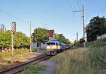 754 057 ist am 04.07.20 mit dem Sp 1707 in Plzeň Zastávka zusehen.