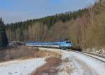 754 041 mit Rx 776 am 13.02.2015 bei Zelena Lhota.