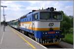 754 027-1 mit Reg 8109 nach Nové Udoli in Horni Plana. (30.06.2015)