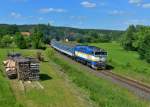 754 057 mit Os 7412 am 17.06.2015 bei Blizejov.