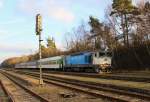 754 058-6 hier in Vejprnice mit dem Os 7412 nach Domažlice am 30.12.15.