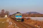 754 009-9 am 13.02.17 mit dem Sp 1964 in Bezděkov u Klatov. 