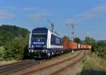 761 007 mit einem Containerzug am 30.09.2013 bei Kothmailing.