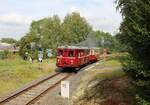 M 131.1515 hatte am 03.09.23 eine Sonderfahrt von Cheb nach Hranice v Čechách. Hier zu sehen in Hranice v Čechách bei der Rückfahrt.