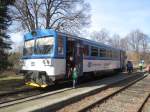 809-307-2 am 02.03.2014 aus Troppau Ost (Opava vychod) kommend an der Endstation Eckersdorf (Jakartovice).