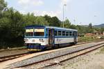 CD 810 292-3  DANA  während der Wendepause vom Os 13664 (von Hanusovice) auf den Os 13667 (nach Hanusovice) am 21.Juli 2018 im Bahnhof Stare Mesto pod Sneznikem.