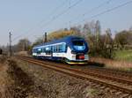 Der 844 004 als Os am 29.03.2014 unterwegs bei Chotíkov.