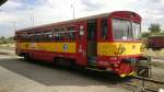 809 281 am 8.8.2012 in Zlonice. In diesem Dorf ist ein Eisenbahnmuseum (in Lisovice).