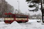 810 041-4 (Os 17244) zu sehen am 23.01.18 in Aš.