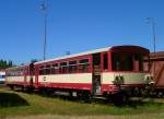 Zwei 810er in Cheb zusehen am 02.08.13. Mglicherweise Ersatzteilspender. Foto machte ich durch den Zaun beim Aufgang der Fugngerbrcke.