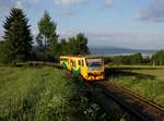 Der 814 073 als Os am 02.06.2014 unterwegs bei Volary.