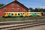 CD 814 173-1 am 05.August 2018 vor dem Ringschuppen im Depot Veseli nad Luznice.