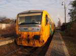 CD Steuerwagen 914 170-7 auf der Bhf. Kladno Ostrovec warten zur Abfahrt nach Prag am 19.11.2012.