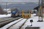 Regio Shark und Regio Nova in Klasterec nad Ohri. 05.02.2017 15:03 Uhr.