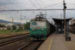 123 023-4 mit einem Gterzug auf Bahnhof Teplice v Čechch am 17-5-2013.