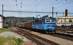 130 010 führte am 14.06.19 einen Güterzug durch den Bahnhof Usti nad Labem Strekov Richtung Litomerice.