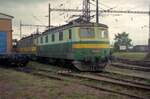 141 018, fotografiert im E-Lok-Depot Usti nad Labem, aufgenommen im August 2006