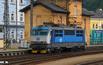 Nachdem 151 004 sich von dem nach Usti nad Labem gebrachten R 610 abgesetzt hatte, fuhr sie am 14.06.16 auf die Warteposition.